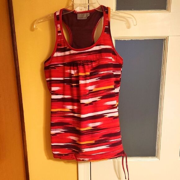 Athleta Airbrush Printed Tinker Workout Tank Top Size M - Picture 1 of 7